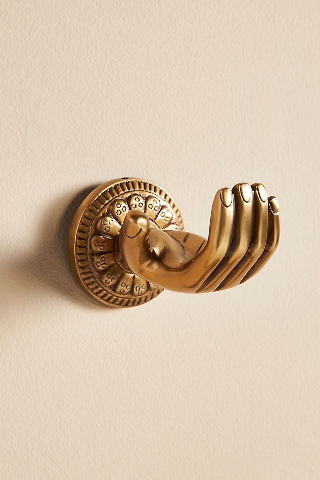 Gold hand hook